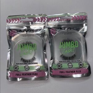 NYX Jumbo Lash Vegan Faux Lashes - Full Feather Flex 2pcs